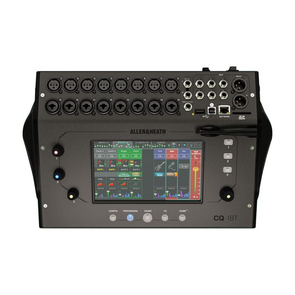 ALLEN&HEATH CQ-18T デジタルミキサー 専用ケース付き Allen & Heath CQ-18T 16-channel Digital Mixer – Massimo Accordions