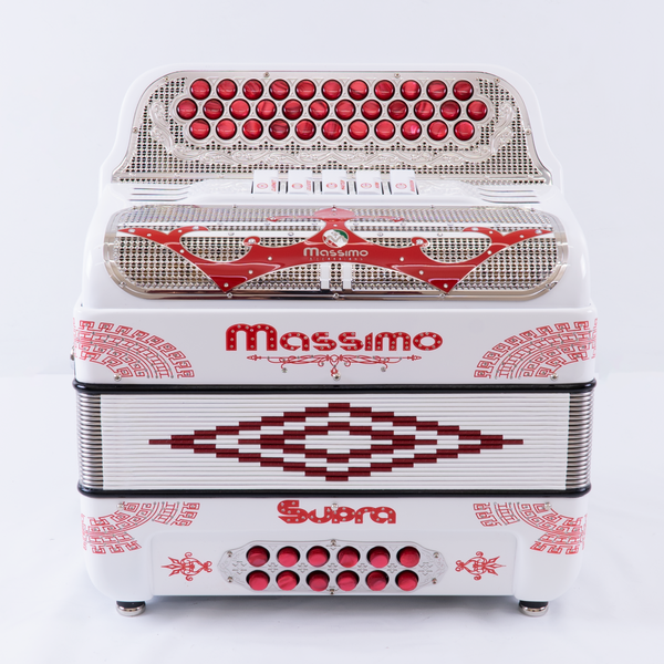 Massimo Supra White (Details Red) 5 Switches / F Tone