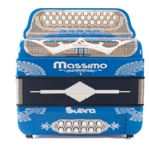 Massimo Supra Baby Blue (White details) 5 Switches / F Tone