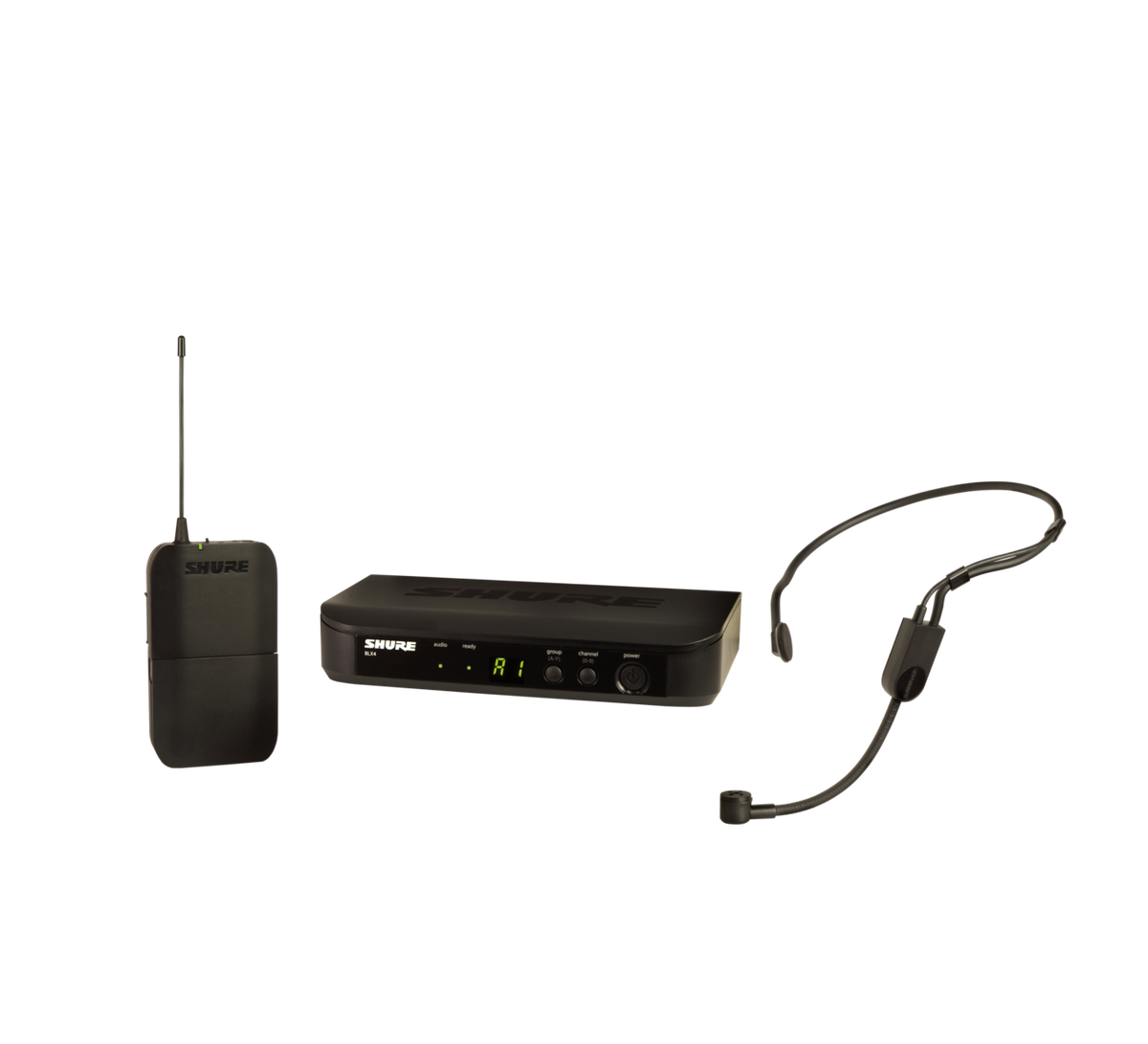 Sistema de micrófono inalámbrico en diadema y solapa - GMU-HSL100 - MaxiTec