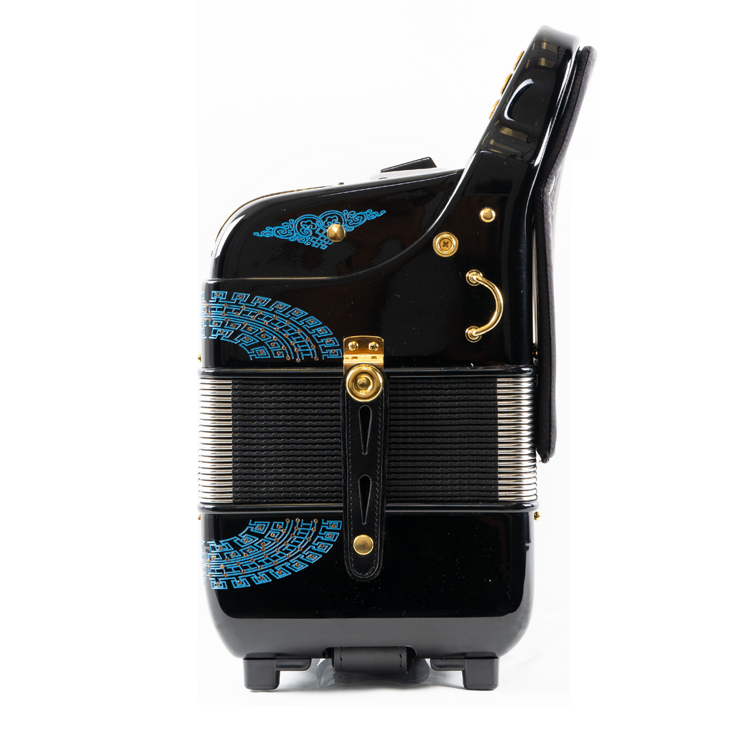 Massimo Supra 6 Switches Black (Blue details) F/G – Massimo Accordions Massimo Supra 6 Switches Black (Blue details) F/G – Massimo Accordions