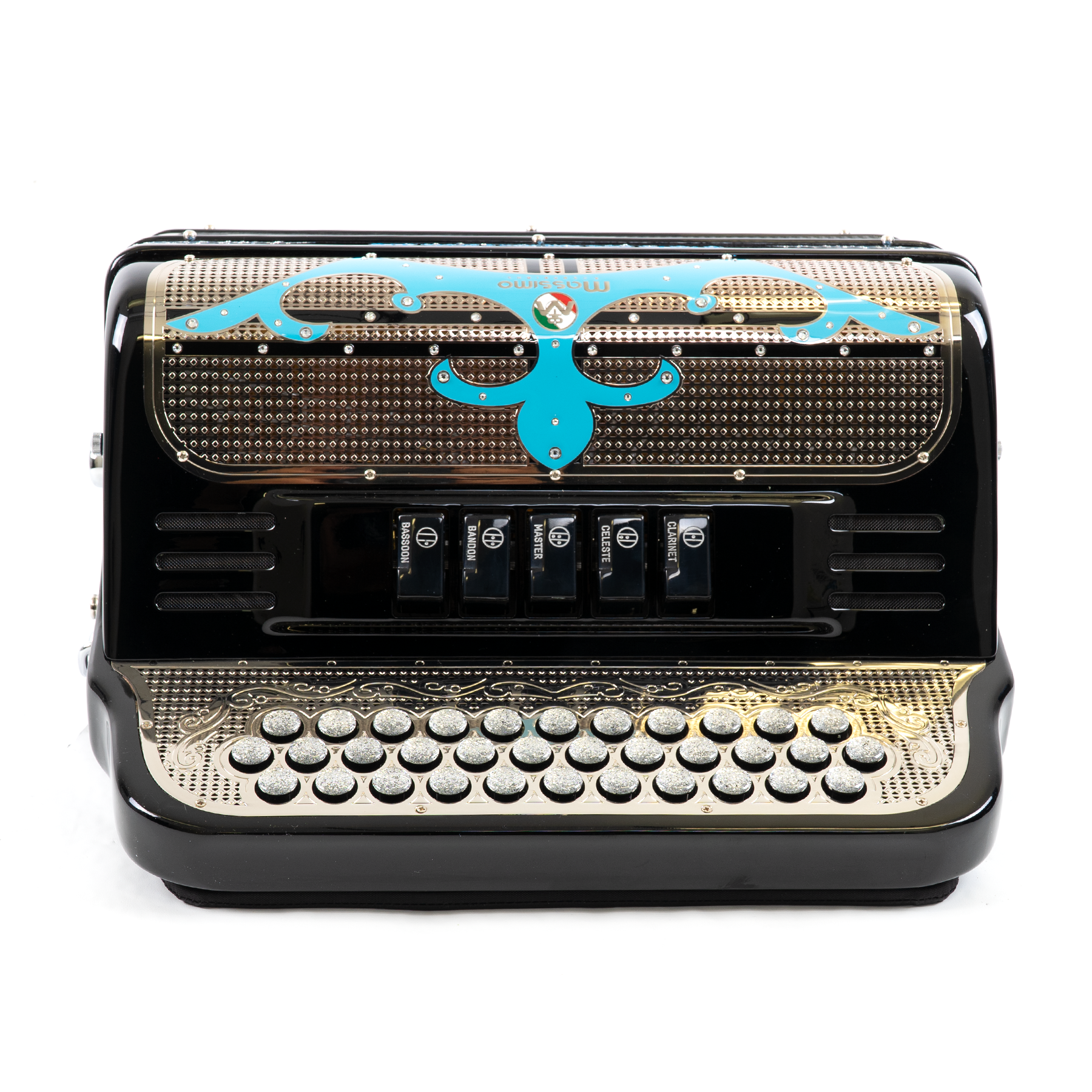 Massimo Supra Black (blue details) 5 Switches / E Tone – Massimo