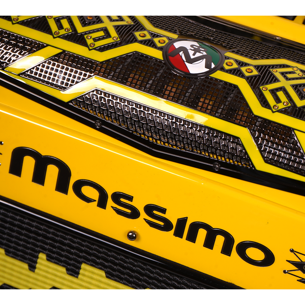 Massimo Eleganza Ultra Compact Yellow with black details (black grill + black buttons) FBE tonality 5 switch