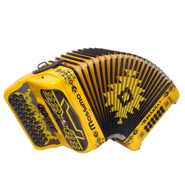 Massimo Eleganza Ultra Compact Yellow with black details (black grill + black buttons) FBE tonality 5 switch