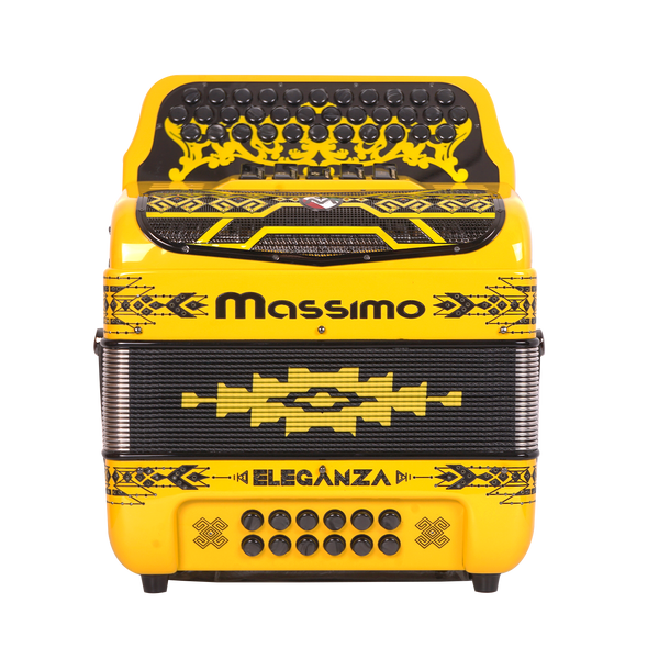 Massimo Eleganza Ultra Compact Yellow with black details (black grill + black buttons) FBE tonality 5 switch