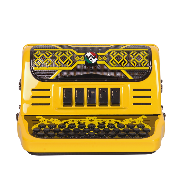 Massimo Eleganza Ultra Compact Yellow with black details (black grill + black buttons) FBE tonality 5 switch