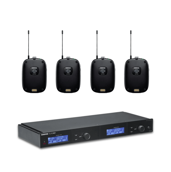 Shure SLXD4Q+ Receiver with SLX-D Bodypack Transmitter