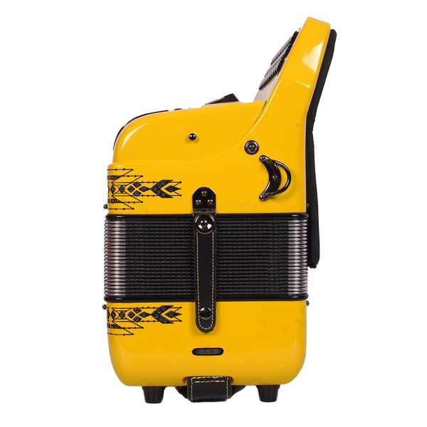 Massimo Eleganza Ultra Compact Yellow with black details (black grill + black buttons) FBE tonality 5 switch