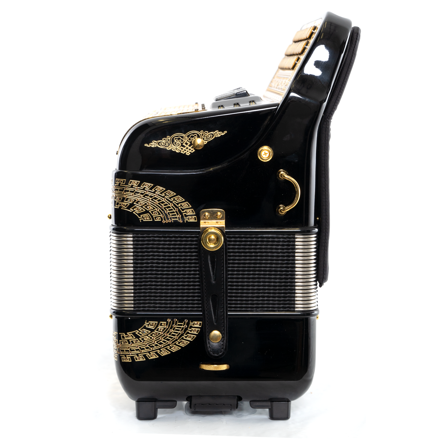 Massimo Supra 6 Switches Black (Gold details) F/E – Massimo Accordions Massimo Supra 6 Switches Black (Gold details) F/E – Massimo Accordions