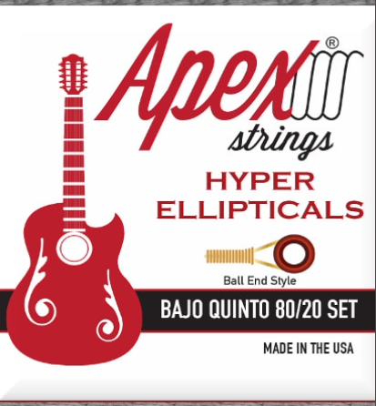 Apex Strings “HYPER ELLIPTICALS” 80/20 Ball end Style