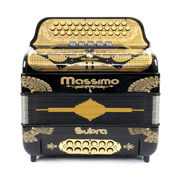 Massimo Supra Black (Gold details) 5 Switches / F Tone