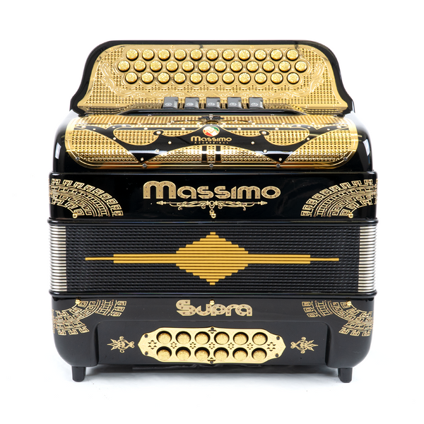 Massimo Supra Black (Gold details) 5 Switches / G Tone