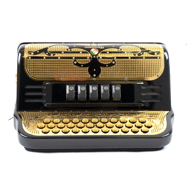 Massimo Supra Black (Gold details) 5 Switches / G Tone