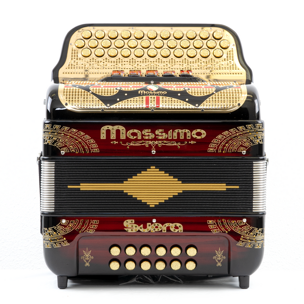 Massimo Ultra Compact 5 Switches Black & Red (Gold details) / F Tone