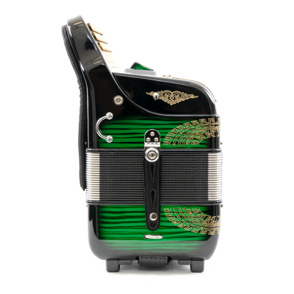 Massimo Ultra Compact 5 Switches Black & Green (Gold details) F tone