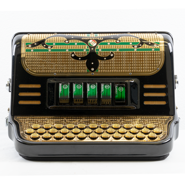 Massimo Ultra Compact 5 Switches Black & Green (Gold details) F tone