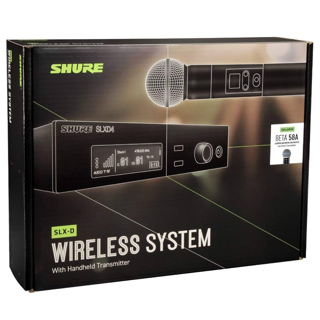 SLXD24/B58 Wireless Microphone System – Massimo Accordions SLXD24/B58 Wireless Microphone System – Massimo Accordions