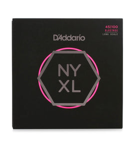 D'Addario NYXL45100 Nickel Wound Bass Guitar Strings - .045-.100 Regular Light, Long Scale