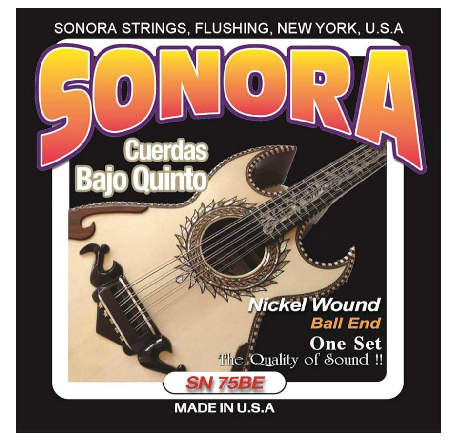 Sonora SN75BE Bajoquinto Strings Nickel Wound (Ball End)