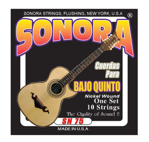 Sonora SN75 Bajoquinto Strings Nickel Wound