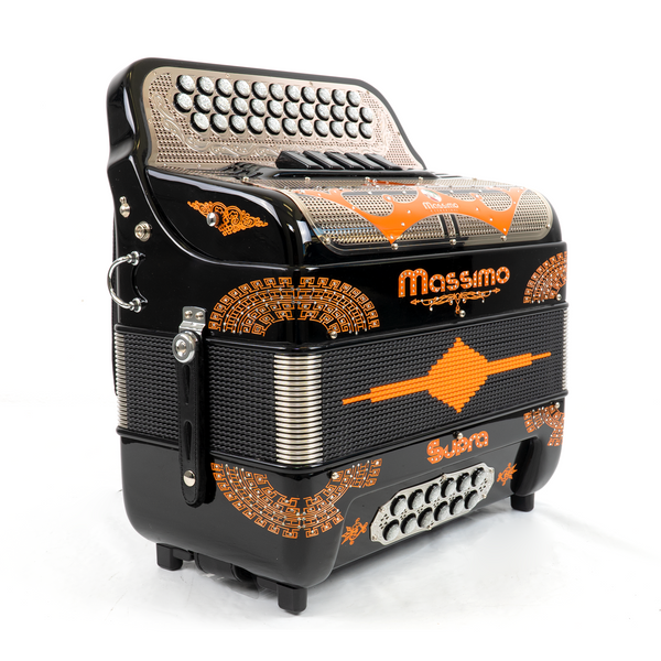 Massimo Supra Black (Orange details) 5 Switches / E Tone