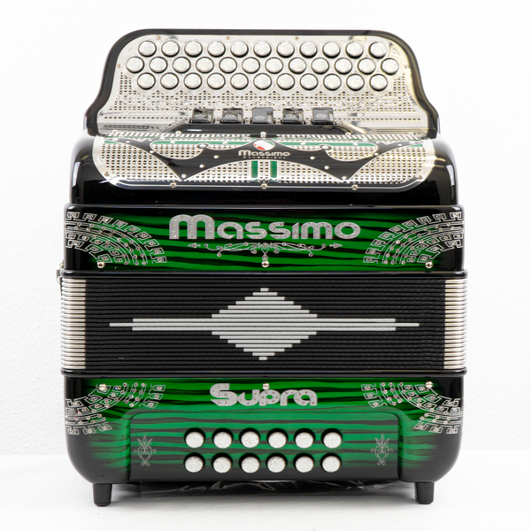 Massimo Ultra Compact 5 Switches Black & Green (Grey details) / G Tone