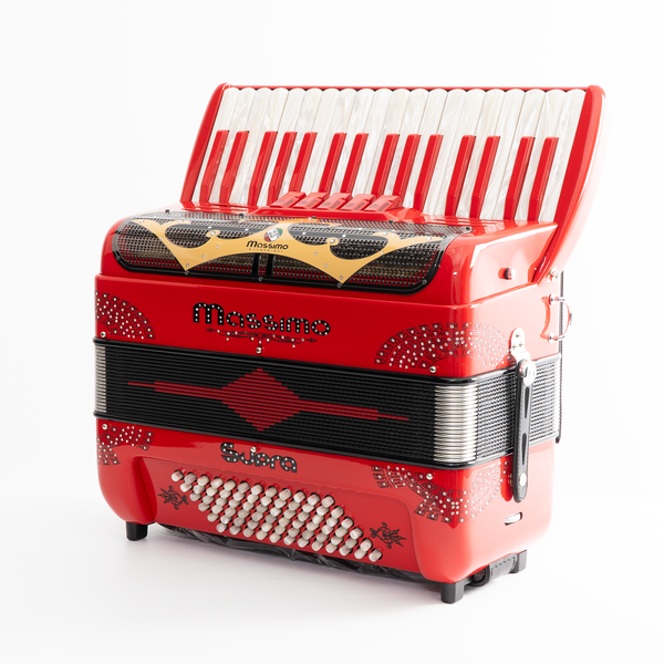 Piano Accordion / Red (Crown gold)