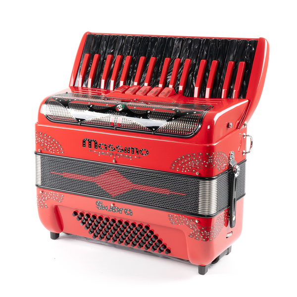 Piano Accordion / Red (Black details)