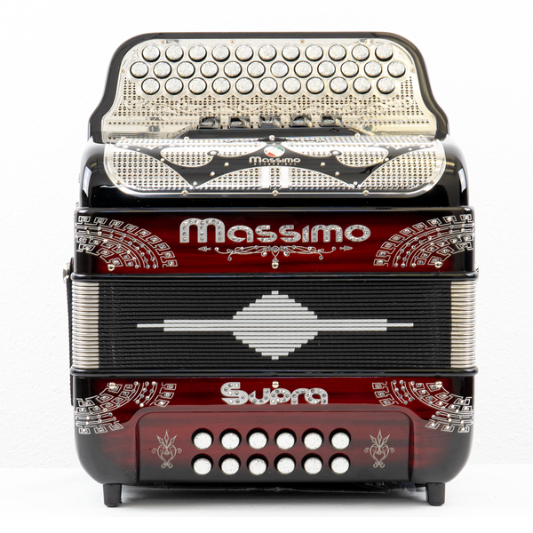 Massimo Ultra Compact 5 Switches Black & Red (Grey details) / E Tone