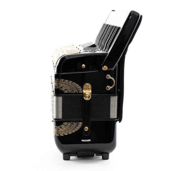 Piano Accordion / Black (Gold details)