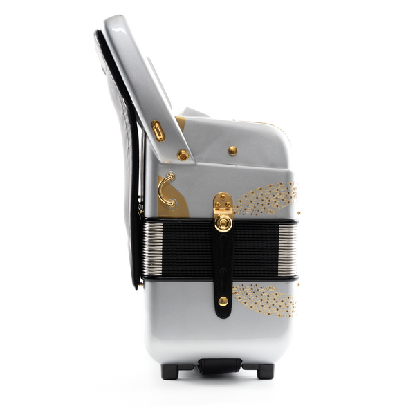 Piano Accordion / Silver (Gold details)