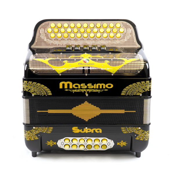 Massimo Supra Black (Yellow details) 5 Switches / F Tone