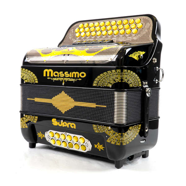 Massimo Supra Black (Yellow details) 5 Switches / F Tone