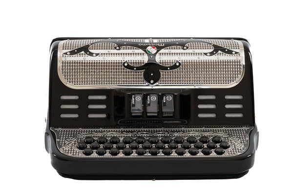 Massimo Supra  3 Switches FBE Tone Black with White Designs