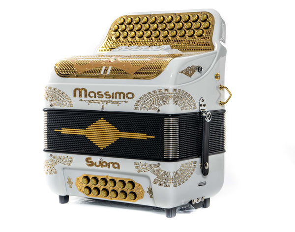 Massimo Ultra Compact 5 Switches White (Gold details) E Tone