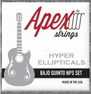 Apex Hyper Elliptical Nickel Plated Steel Bajo Strings