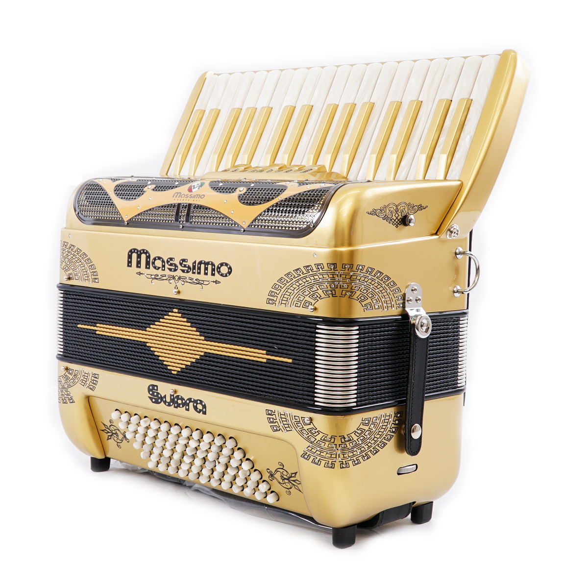 Piano Accordion / Gold (Silver details) – Massimo Accordions