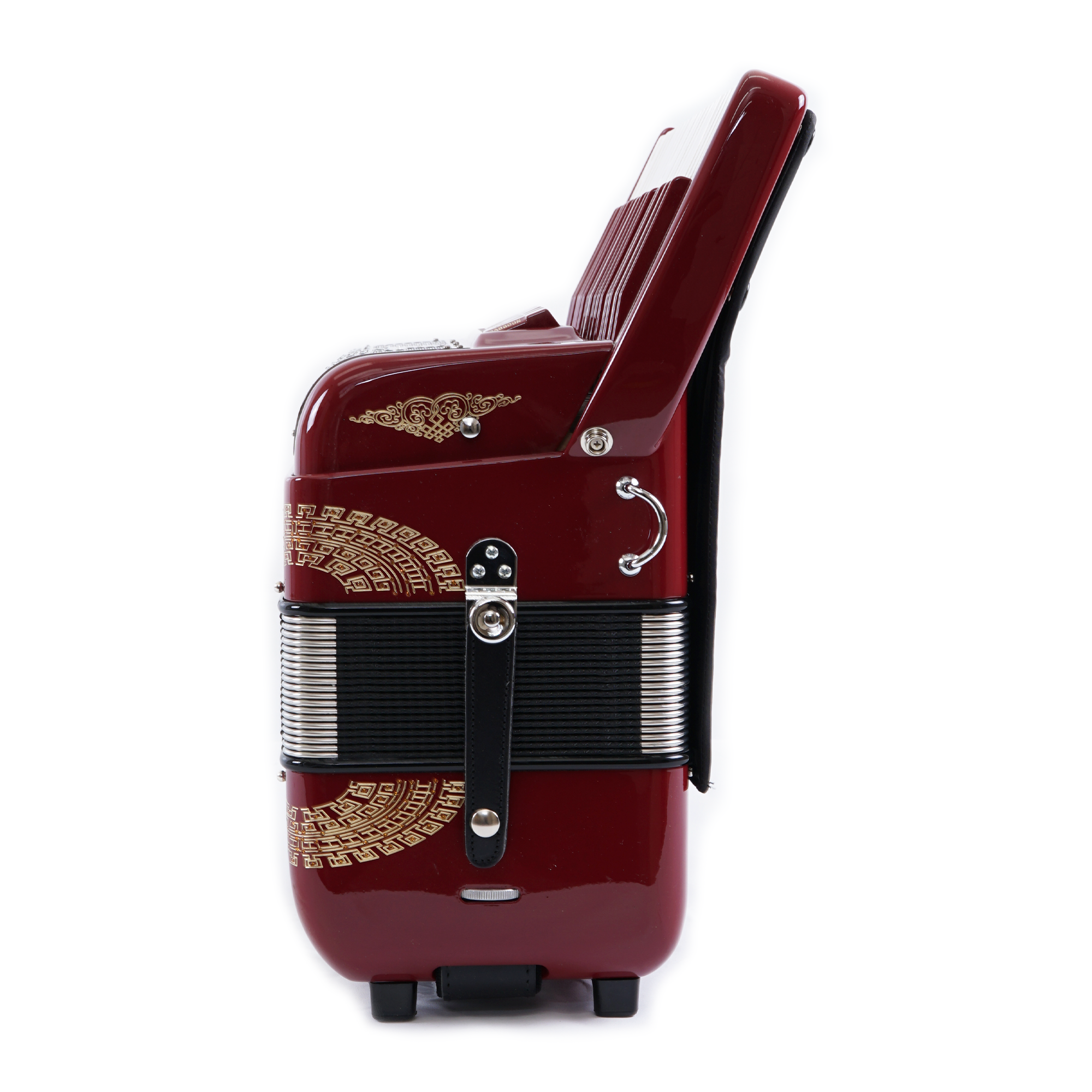 Piano Accordion / Wine (Gold details) – Massimo Accordions