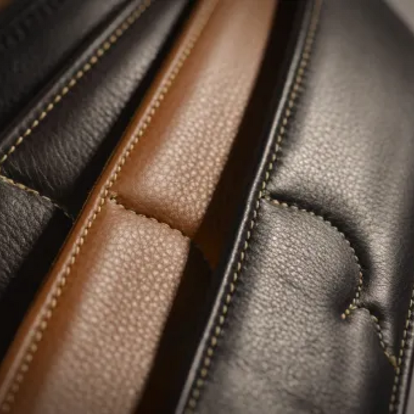 Franklin Strap 2.5" Padded Glove Leather Black/Natural