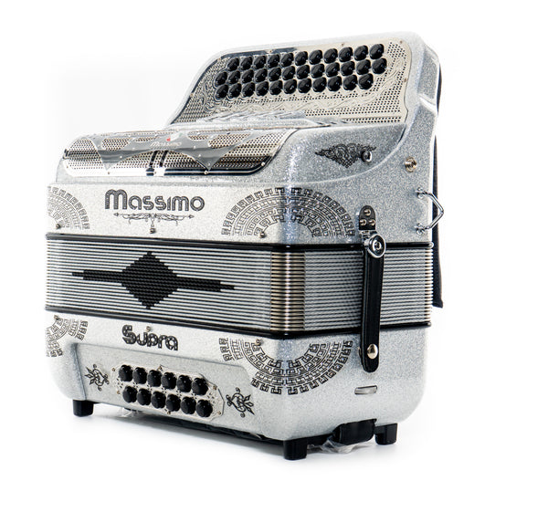 Massimo Supra Frosty Silver color 5 Switches / F Tone