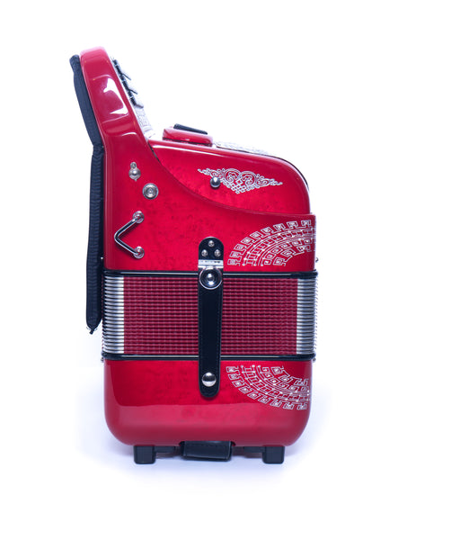 Massimo Supra Red (Silver details) 5 Switches / G tone