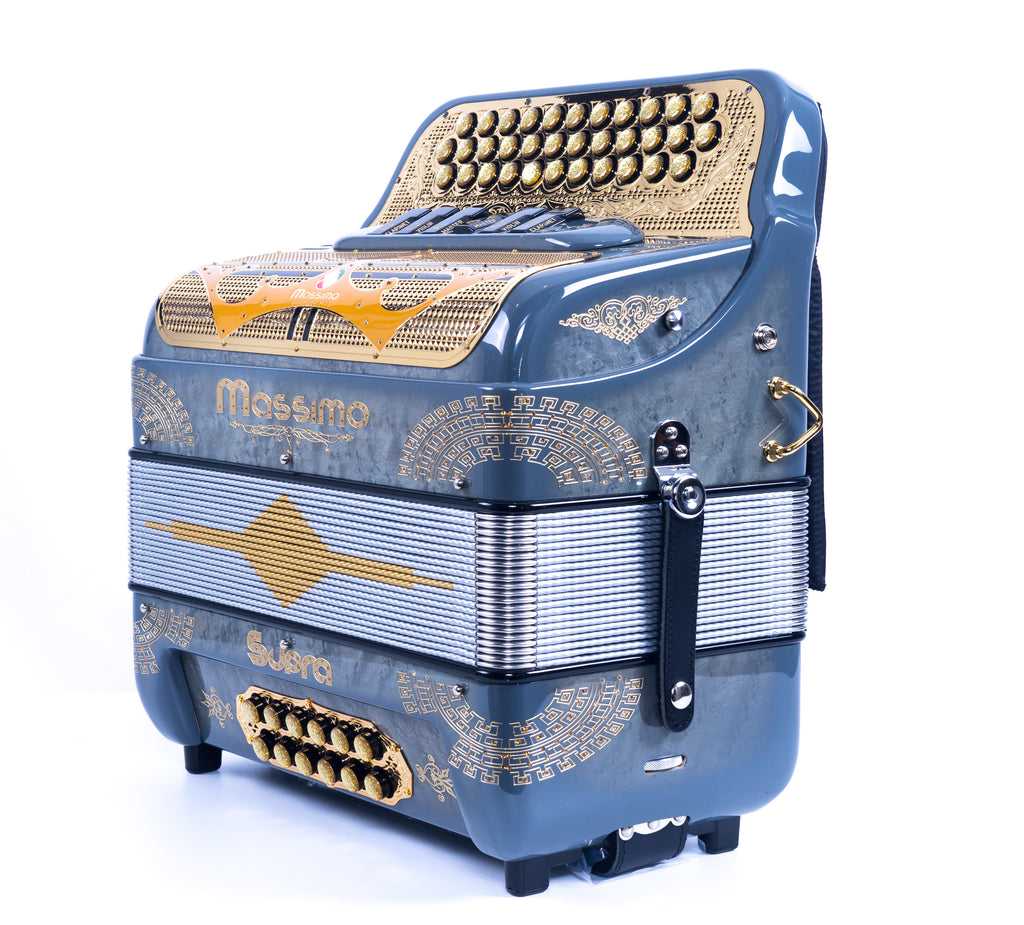 Massimo Supra Accordion 2 Tone FA and MI Gray with Gold – Massimo ...